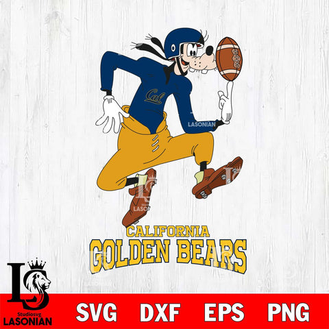 California Golden Bears Goofy Circus Football SVG DXF EPS PNG FILE,NCAA svg ,Football Digital Download,Instant Download, Silhouette