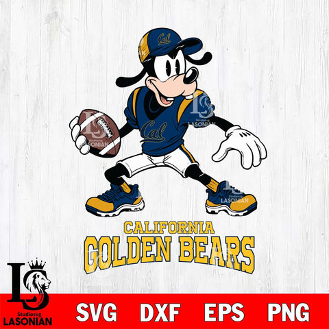 California Golden Bears Goofy Disney, Svg Eps Dxf Png File, Digital Download