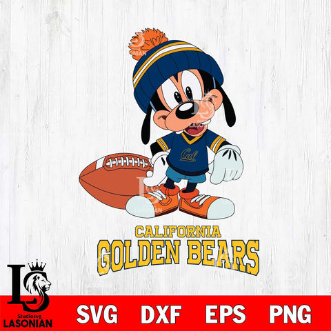 California Golden Bears Goofy Football SVG DXF EPS PNG FILE,NCAA svg ,Football Digital Download,Instant Download, Silhouette