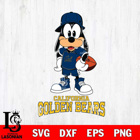 California Golden Bears Goofy rugby SVG DXF EPS PNG FILE,NCAA svg ,Football Digital Download,Instant Download, Silhouette