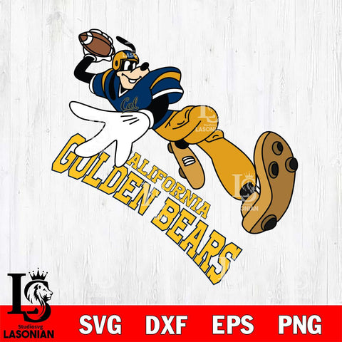 California Golden Bears Goofy rugby player SVG DXF EPS PNG FILE,NCAA svg ,Football Digital Download,Instant Download, Silhouette