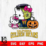 California Golden Bears Hello Kitty Horror 10 Svg Eps Dxf Png File, Digital Download