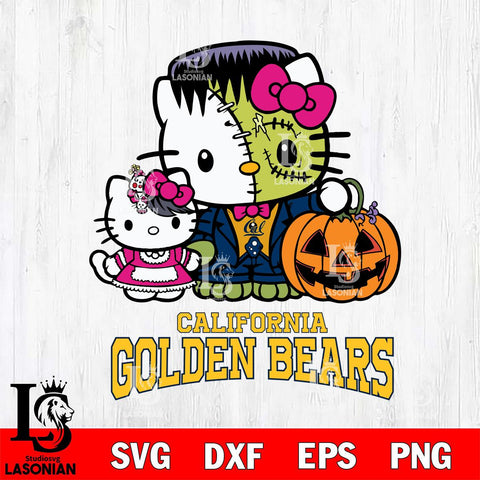 California Golden Bears Hello Kitty Horror 10 Svg Eps Dxf Png File, Digital Download