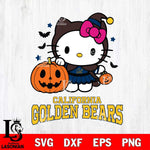 California Golden Bears Hello Kitty Horror 1 Svg Eps Dxf Png File, Digital Download