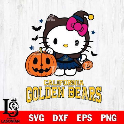 California Golden Bears Hello Kitty Horror 1 Svg Eps Dxf Png File, Digital Download