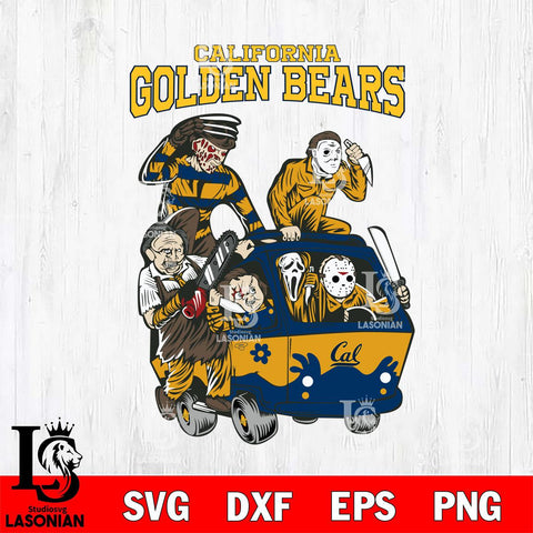 California Golden Bears Jason Voorhees Horror 10 Svg Eps Dxf Png File, NCAA svg, Digital Download, Instant Download