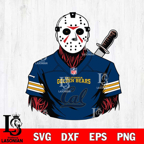 California Golden Bears Jason Voorhees Horror 4 Svg Eps Dxf Png File, NCAA svg, Digital Download, Instant Download
