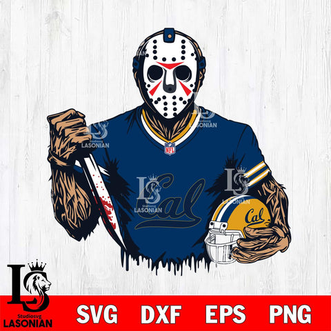California Golden Bears Jason Voorhees Horror 5 Svg Eps Dxf Png File, NCAA svg, Digital Download, Instant Download