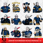 California Golden Bears Jason Voorhees Horror Bundle 12 SVG Eps Dxf Png File, bundle NCAA svg, Digital Download, Instant Download