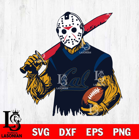 California Golden Bears Jason Voorhees Horror Halloween 2 Svg Eps Dxf Png File, NCAA svg, Digital Download, Instant Download
