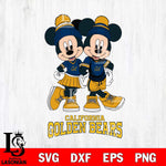 California Golden Bears Mickey And Minnie Mouse Football Svg Eps Dxf Png File, NCAA svg , File Cut , Digital Download , Instant Download, Cut Svg Files