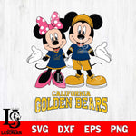 California Golden Bears Mickey Minnie Mouse Sport Svg Eps Dxf Png File, NCAA svg , File Cut , Digital Download , Instant Download, Cut Svg Files