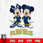 California Golden Bears Mickey Minnie Mouse rugby ball Svg Eps Dxf Png File, NCAA svg , File Cut , Digital Download , Instant Download, Cut Svg Files