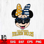 California Golden Bears Minnie Mouse Love 2, Svg Eps Dxf Png File, Digital Download