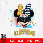 California Golden Bears Minnie Mouse Love Sport SVG DXF EPS PNG FILE, NCAA File Cut,Digital Download,Instant Download