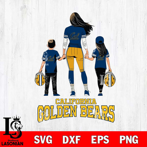 California Golden Bears Mother and son Rugby SVG DXF EPS PNG FILE,NCAA SVG, Father day Digital Download,Instant Download, Silhouette
