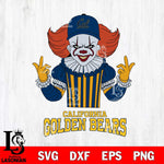 California Golden Bears Pennywise Horror Sport 8 Svg Eps Dxf Png File, Digital Download