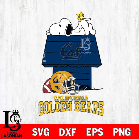 California Golden Bears Snoopy Chill Football SVG DXF EPS PNG FILE,Snoopy File Cut, NCAA Digital Download,Instant Download,Christmas Silhouette