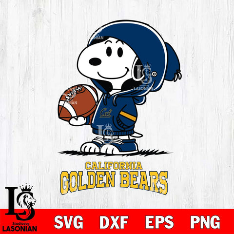 California Golden Bears Snoopy Football Svg Eps Dxf Png File, NCAA svg , Digital Download , Instant Download, Cricut File