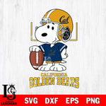 California Golden Bears Snoopy Player Football SVG DXF EPS PNG FILE,Snoopy File Cut, NCAA Digital Download,Instant Download,Christmas Silhouette