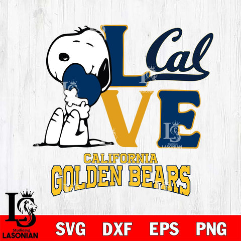 California Golden Bears Snoopy Sport 10 Svg Eps Dxf Png File, Digital Download