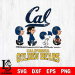 California Golden Bears Snoopy Sport 12 Svg Eps Dxf Png File, Digital Download