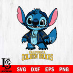 California Golden Bears Stitch Halloween Svg Eps Dxf Png File, NCAA svg, Digital Download, Instant Download