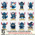 California Golden Bears Stitch Horror Bundle 12 SVG Svg Eps Dxf Png File, NCAA svg, Digital Download, Instant Download