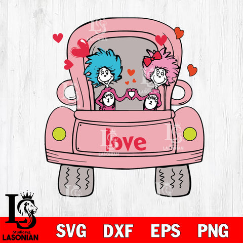Car dr seuss love svg, Dr seuss svg eps dxf png file, Digital Download,Instant Download