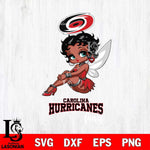 Carolina Hurricanes Beauty Black Fairy Betty Boop, Svg Eps Dxf Png File, Digital Download