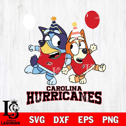 Carolina Hurricanes Bluey & Bingo 11 Svg Eps Dxf Png File, NHL svg, Digital Download, Instant Download