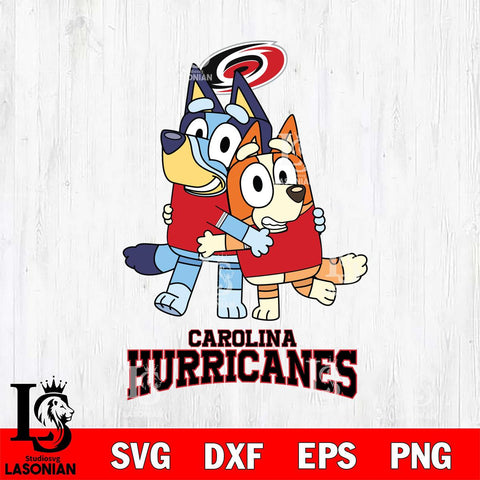 Carolina Hurricanes Bluey & Bingo 12 Svg Eps Dxf Png File, NHL svg, Digital Download, Instant Download