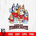 Carolina Hurricanes Bluey & Bingo 14 Svg Eps Dxf Png File, NHL svg, Digital Download, Instant Download