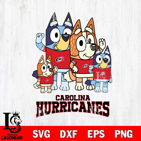 Carolina Hurricanes Bluey & Bingo 14 Svg Eps Dxf Png File, NHL svg, Digital Download, Instant Download