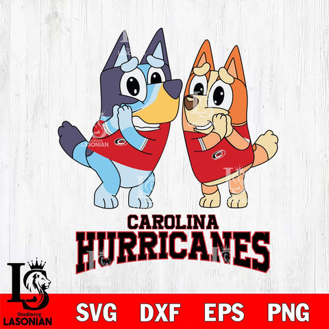 Carolina Hurricanes Bluey & Bingo 15 Svg Eps Dxf Png File, NHL svg, Digital Download, Instant Download