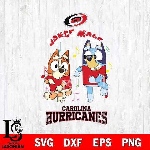 Carolina Hurricanes Bluey Bingo Svg Eps Dxf Png File, NHL svg, Digital Download, Instant Download