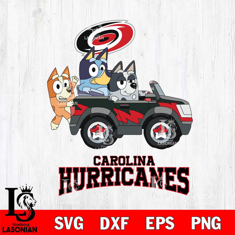 Carolina Hurricanes Bluey friends Svg Eps Dxf Png File, NHL svg, Digital Download, Instant Download