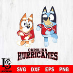 Carolina Hurricanes Bluey with Chilli Dance Svg Eps Dxf Png File, Digital Download, Instant Download