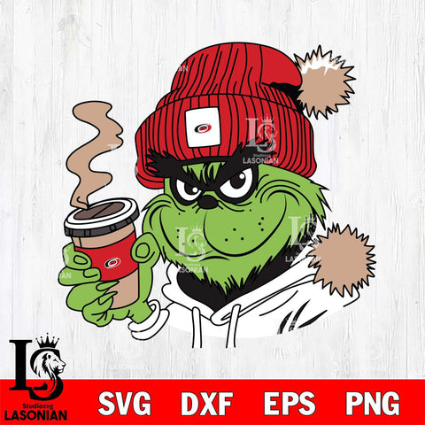 Carolina Hurricanes Boujee Grinch 4 Svg Eps Dxf Png File, Digital Download, Instant Download