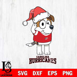 Carolina Hurricanes Christmas Bluey Jack Sport Svg, Christmas Svg , NHL svg , Digital Download, dxf eps png pdf file