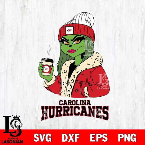 Carolina Hurricanes Girls Grinch Bougie Svg Eps Dxf Png File, Digital Download, Instant Download