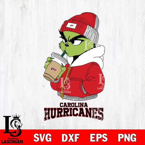 Carolina Hurricanes Grinch Bougie Christmas Cut Files, Cricut,Christmas Svg Dxf Eps Png file , Digital Download