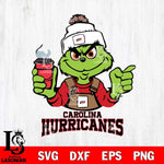 Carolina Hurricanes Grinch with coffee Svg Eps Dxf Png File, Digital Download, Instant Download