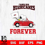 Carolina Hurricanes Snoopy and Charlie Brown Car Svg Eps Dxf Png File, Digital Download , Instant Download, Svg Files