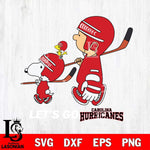 Carolina Hurricanes Snoopy and Charlie Brown Lets go Svg Eps Dxf Png File, Digital Download , Instant Download, Svg Files