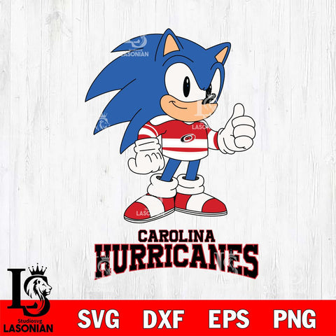 Carolina Hurricanes Sonic like NHL Hockey SVG DXF EPS PNG FILE,NHL File Cut,Disney Digital Download,Instant Download, Silhouette