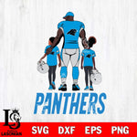 Carolina Panthers 3 Father and son Rugby SVG DXF EPS PNG FILE,NFL SVG, Father day Digital Download,Instant Download, Silhouette
