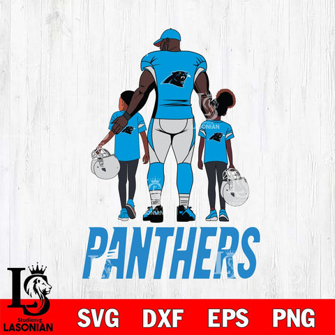 Carolina Panthers 3 Father and son Rugby SVG DXF EPS PNG FILE,NFL SVG, Father day Digital Download,Instant Download, Silhouette