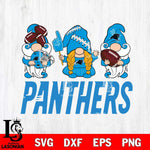 Carolina Panthers 3 Gnomes Football Svg Eps Dxf Png File, Digital Download, Instant Download