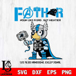 Carolina Panthers BLUEY FATHOR Svg Eps Dxf Png File, Digital Download, Instant Download